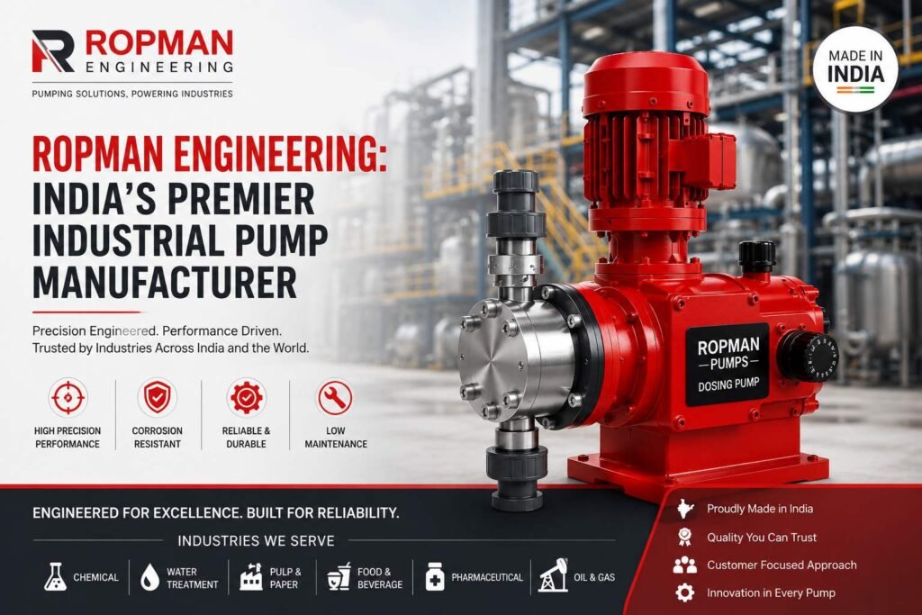 Ropman Engineering: India’s Premier Industrial Pump Manufacturer India