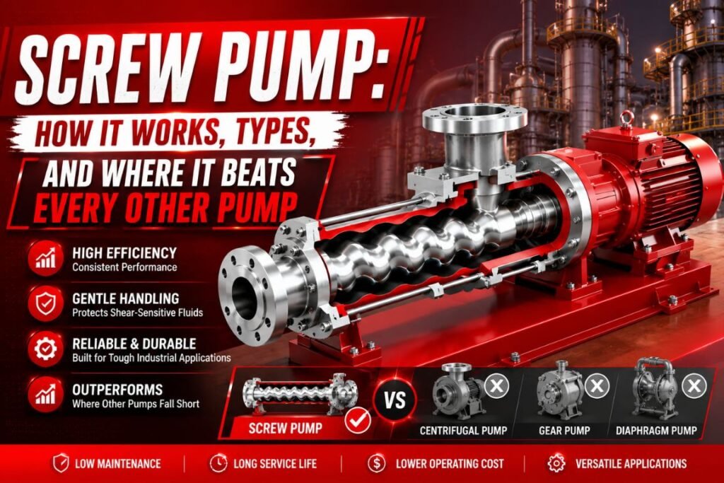 Screw Pump: 3 Types & Best Uses Explained (2026 Guide)