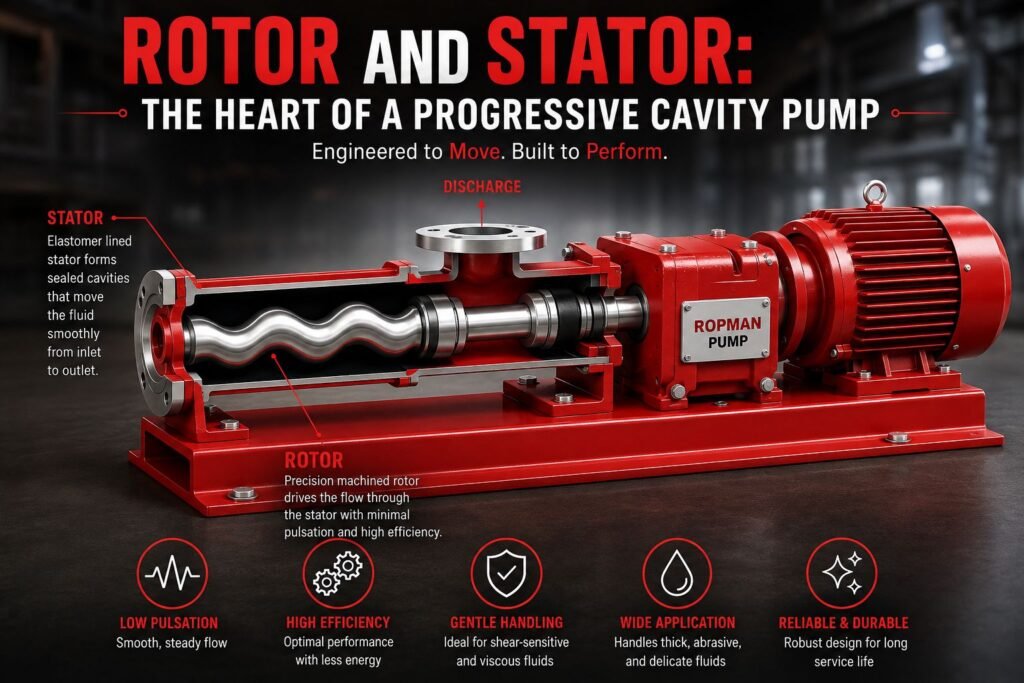 Rotor and Stator: The Heart of a Progressive Cavity Pump